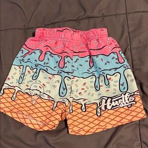 Hustle Kids Ice Cream Drip Shorts - Multicolor